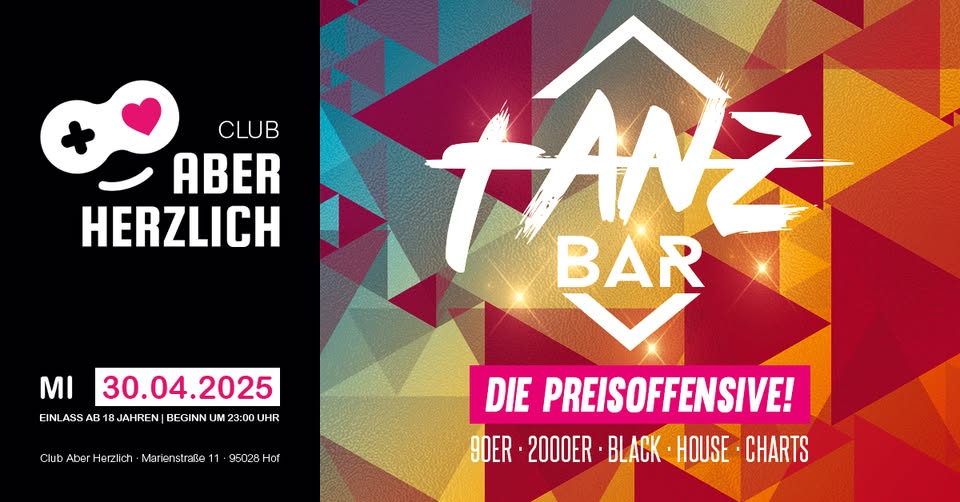 Tanzbar - Die Preisoffensive - 90er, 2000er, Black, House und Charts
