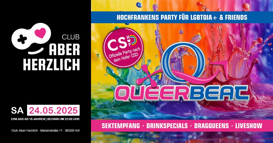 Queerbeat - Offizielle Party nach dem Hofer CSD