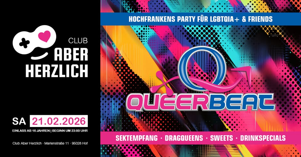 Queerbeat - Hochfrankens Party für LGBTQIA+ & Friends
